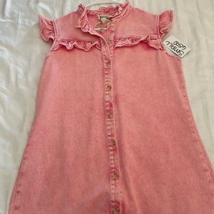 Pink Denim Dress